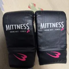 MITTNESS ボクシングミット 黒/ピンク