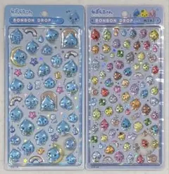 【正規品】ボンボンドロップシールしずくちゃん　大　mini　２点セット