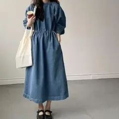 colorer デニムワンピース