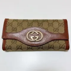 GUCCI 長財布 キャンバス