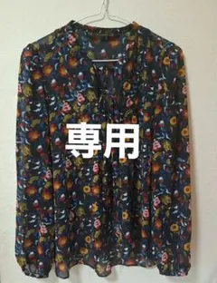 ZARA BASIC 花柄長袖シャツ Mサイズ