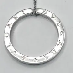 正規 未使用】BVLGARI ビッグロゴ刻印チャーム金×桃/ネックレス