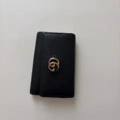 GUCCI グッチ マーモント GG 6連キーケース ゴールド金具 鍵入れ 黒