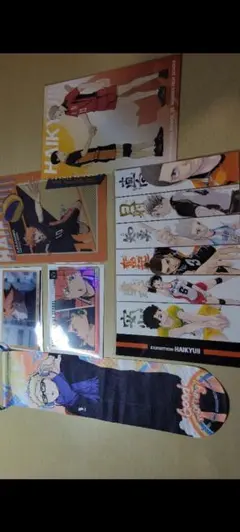 ハイキュー　烏野高校　ポストカード　クリアファイル　クリアカード