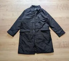 ナノ・ユニバース HEATEAS ブラック ステンカラーコート 暖トリオ