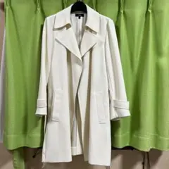 THEORY美品スプリングコート　アイボリー　P