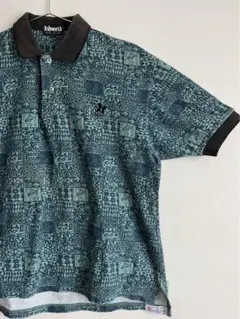 80s 【USA製】 総柄　Ashworth ビンテージ　ポロシャツ Sのサムネイル