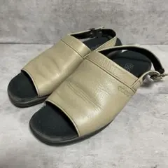 【エコー】（M）コンフォートサンダル バッグバンド ベージュ フラットのサムネイル