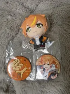 東雲彰人 セガ ラッキーくじ B賞 ぷちぬいマスコット F賞 缶バッジセット