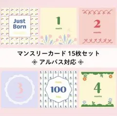 ましかく マンスリーカード Justborn アルバス アルバム カラフル