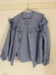 titivate ボリュームスリーブフリルブラウス