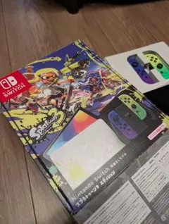 Switch有機EL スプラトゥーン3エディション 本体一式 初期化済 箱付き