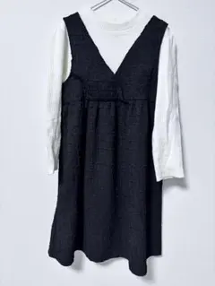 シューラルー　ワンピース ブラック チュニック 子供服　140