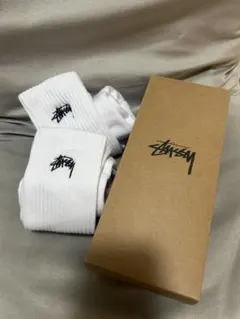 STUSSY ホワイトソックス 2足セット