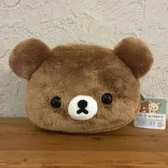 【未使用、タグ付き】リラックマ　ぬいぐるみポーチ　チャイロイゴグマのサムネイル