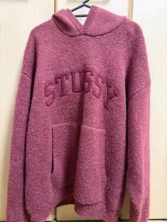 Stussy 「24AW FELT PATCH KNIT HOODIE」