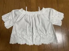 ARCH IVESオフショルダー 刺繍ブラウス ホワイト Mサイズのサムネイル