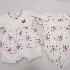 【センス・オブ・ワンダー】ベビー服　ショートオール　ボディスーツ　70 のいちご