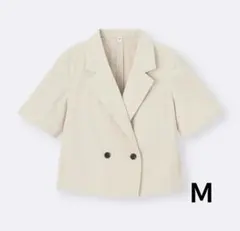 GU ハーフスリーブジャケット M ナチュラルのサムネイル