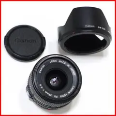 Canon NEW FD 28mm F2.8 純正フード BW-52付のサムネイル