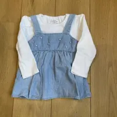 ママラク　長袖カットソー　90