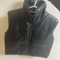 ブラック ダウンジャケット ハイネック