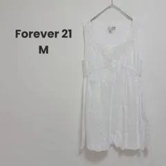 ☆【FOREVER 21】ノースリーブ　チュニック（M）レース　刺繍　可愛い✨のサムネイル