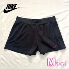 NIKE Dri-FIT ショートパンツ ブラック ピンクロゴ Mサイズ