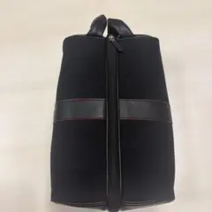 タイガーウッズ黒 ナイロン レザー バッグ Hロゴ