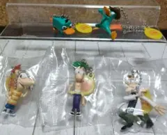 ♯Iya20Ezフィニアスとファーブフィギュアマスコット全5種 ディズニーキャラクター フィニアスとファーブ フィギュア