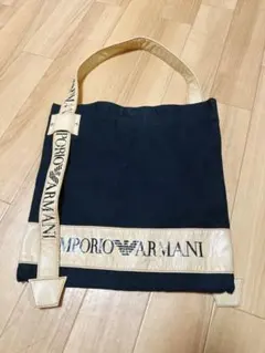 【訳あり】エンポリオ アルマーニ ショルダー トート バッグ キャンバス