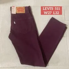 未使用 Levi's リーバイス 511 W27コーデュロイ　スリム