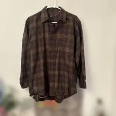 美品セントアンドリュース 刺繍ロゴ St.Andrews チェック柄シャツ M