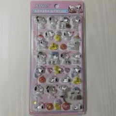 ぷくぷくシール　立体シール　3Dステッカー　スヌーピー