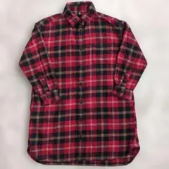ユニクロ　GIRLSフランネルチェックワンピース（長袖）サイズ120