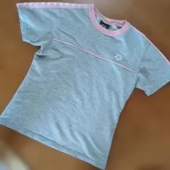arena 半袖 Tシャツ グレー ピンク Lサイズのサムネイル
