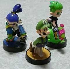 スプラトゥーン ボーイ&ルイージ　amiibo３体