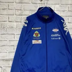 カッパ ジャージ　トラックジャケット　ブルーS ロゴ刺繍84