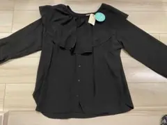 chochol raffine トップス フリルシャツ ブラック 未使用