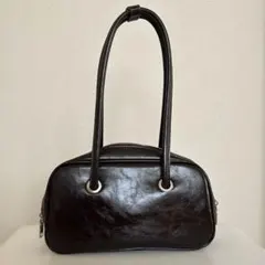 Birthday room ロングハンドルボストンバッグ ブラウン