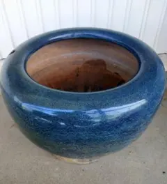 信楽焼 めだか鉢 睡蓮鉢 ビオトープ43.5cm - メルカリ