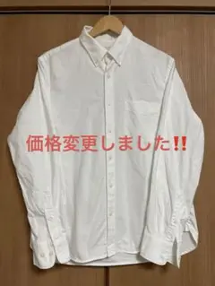 良品計画　オックスフォード 白シャツ　メンズLサイズ