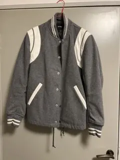 BEAMS スタジャン ジャケット S グレー