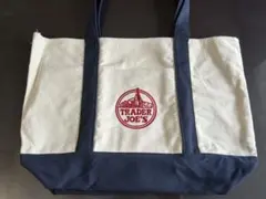 TRADER JOE'S トートバッグ アイボリー/ネイビー