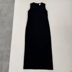 マルゥ　ユナイテッドアローズ　ノースリーブロングワンピース　Mサイズ　ブラック