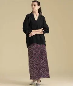 コーデュロイ柄スカート