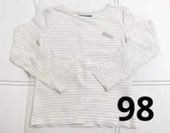 オカイディ　ゴールドストライプ 長袖Tシャツ　98サイズ