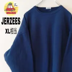 USA古着 JERZEES スウェット XL相当 ネイビー