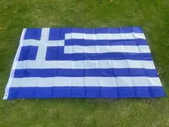 ギリシャ 国旗 フラッグ 応援 150cm flag 旗 サッカー インテリア