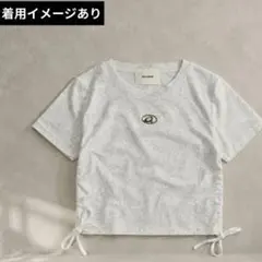 ROGER AND RAW マーブル柄 ラメ ドロスト クロップドT Y2Kのサムネイル